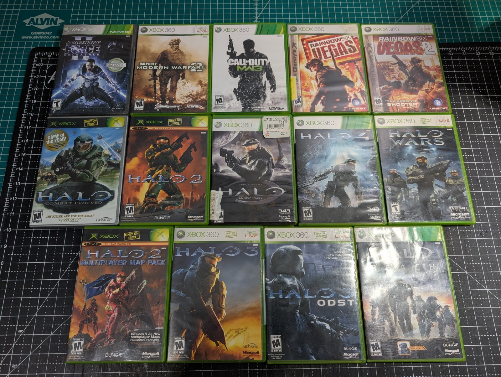 Original Xbox 360 (Working) w/ 2 Wireless Controllers & 13 Physical Games