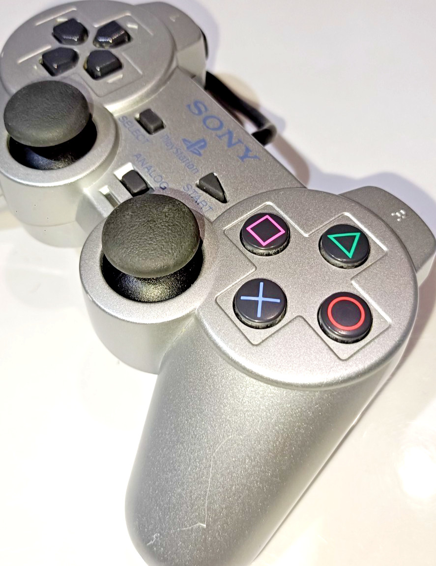Satin Silver PS2 Slim PlayStation 2 Console NTSC-J SCPH-75000 Controller+Cables