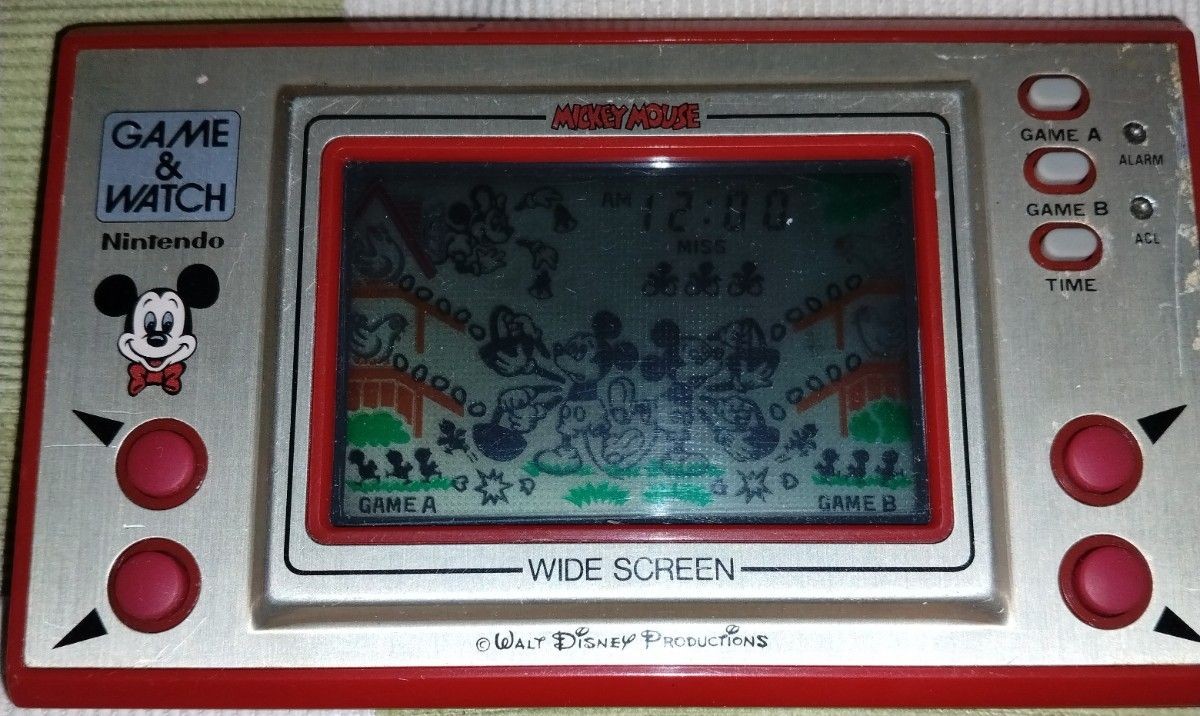 Nintendo MC-25 Game and Watch Mickey Mouse LSI Japan Retro Game Tested Used