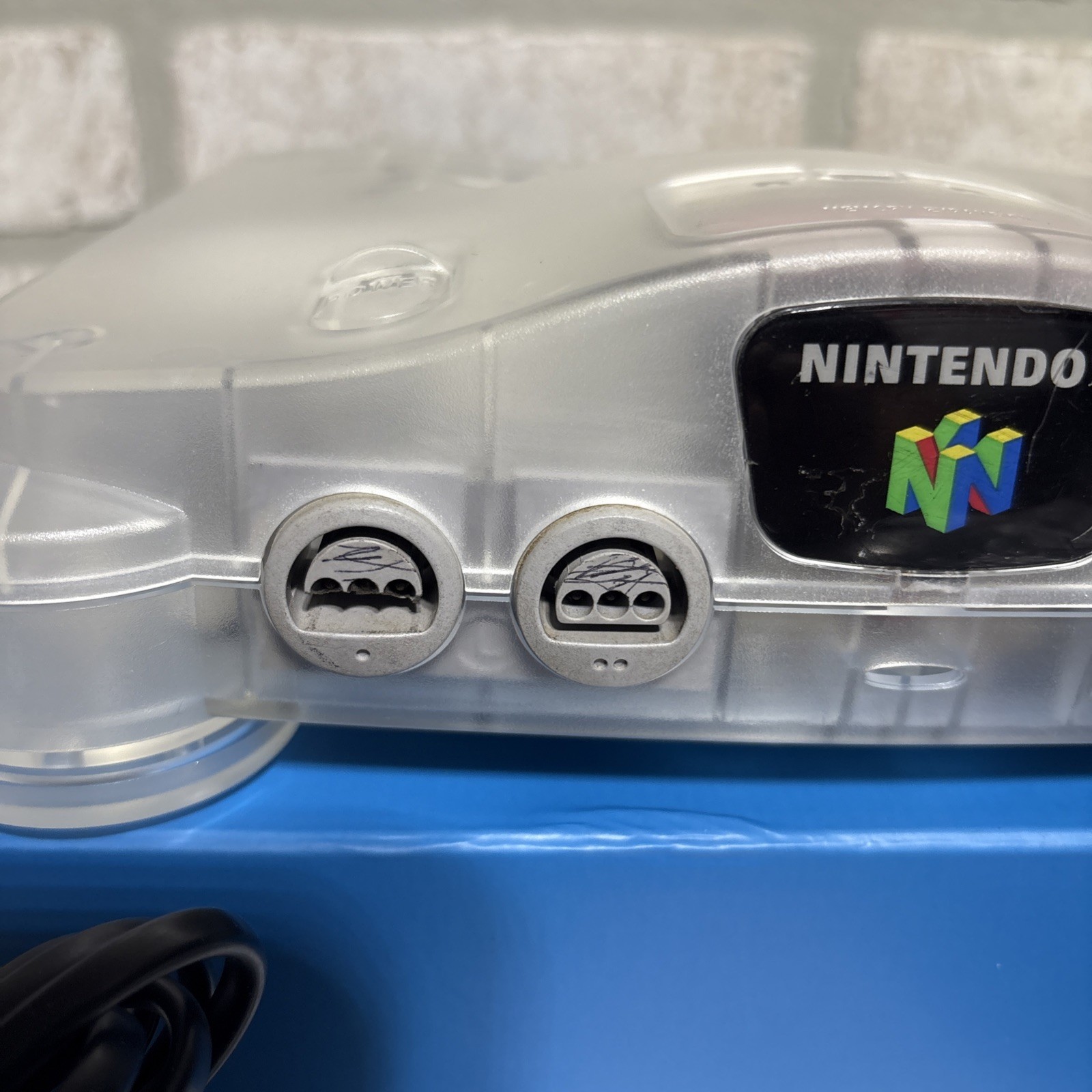 Nintendo 64 Transparent Tested. Aftermarket Case