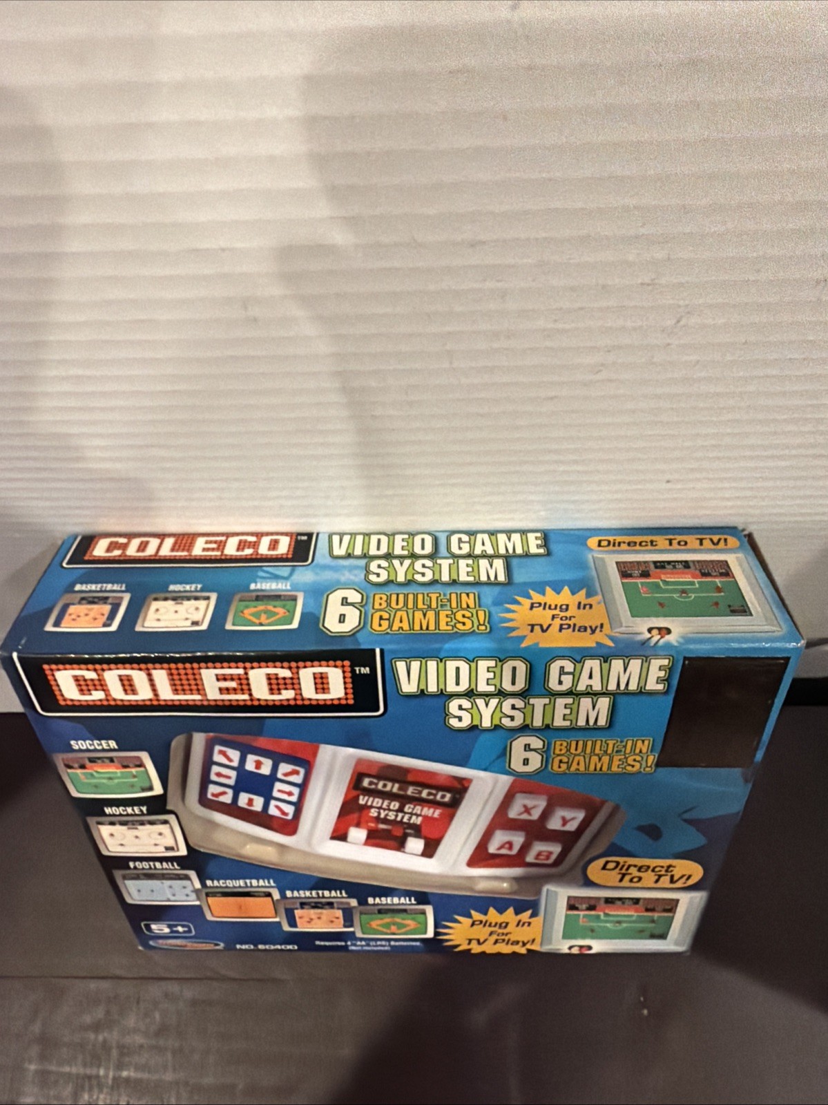 2005 Coleco Plug & Play-Video Game System 6 Built-In Games! Open box- Working!