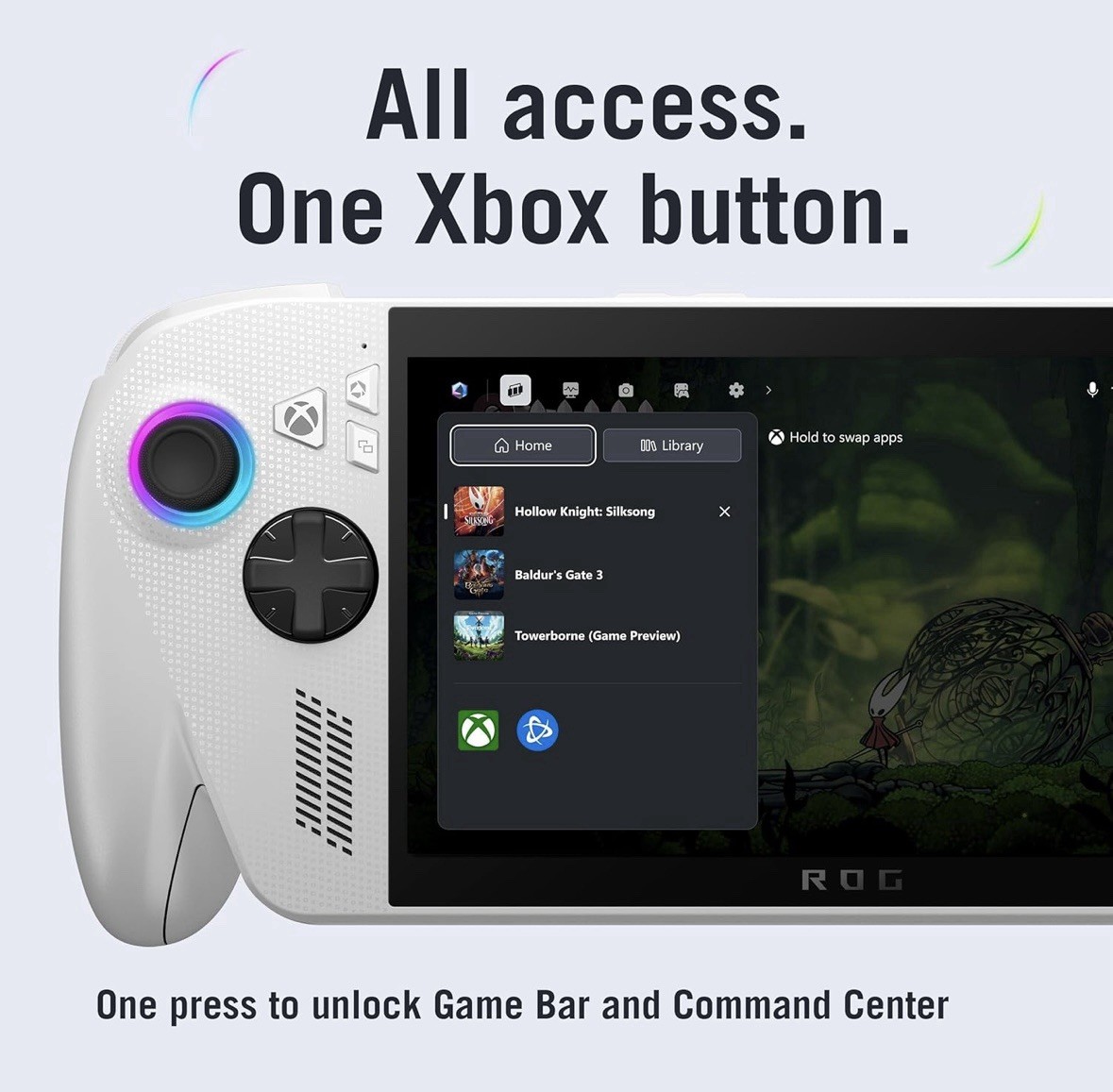 Xbox Asus Rog Ally 512GB Handheld Gaming Console White