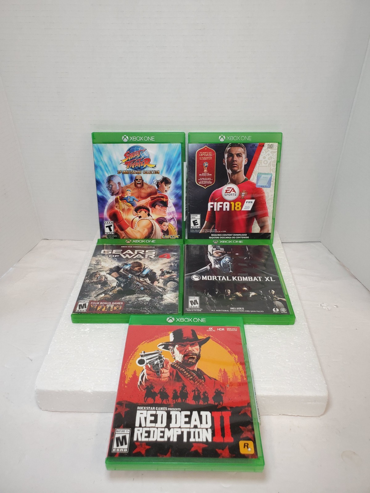 Xbox One 1540 1TB Console w Controller Power Supply Cables & 5 🔥 Games TESTED✅️