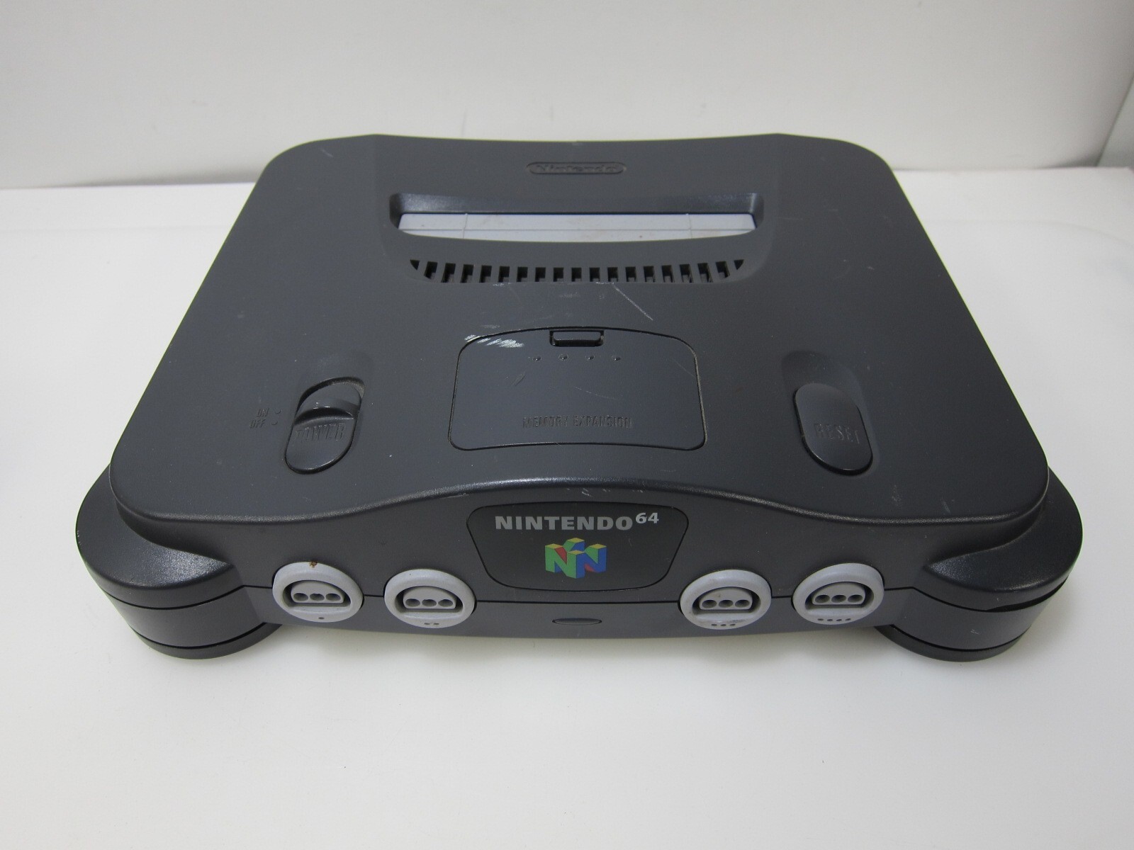 Nintendo 64 N64 Charcoal Gray Console Only w/ Jumper & Controller Pack – Tested