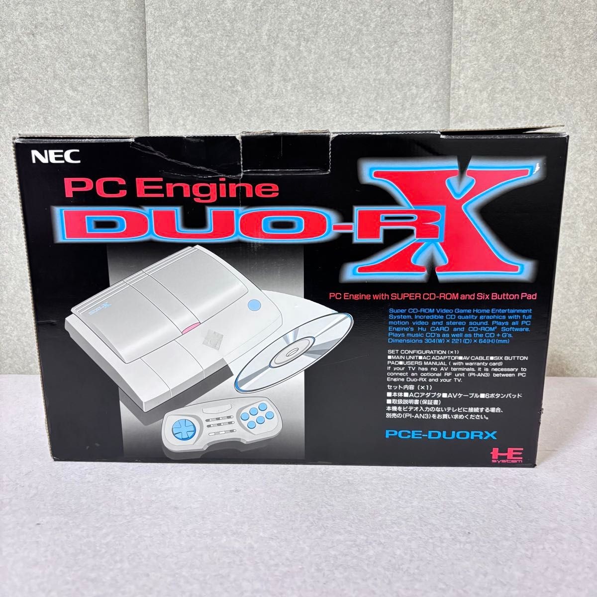 【Very Good】NEC PC Engine Duo-RX Console System PCE Duo RX Japan Tested Boxed JP