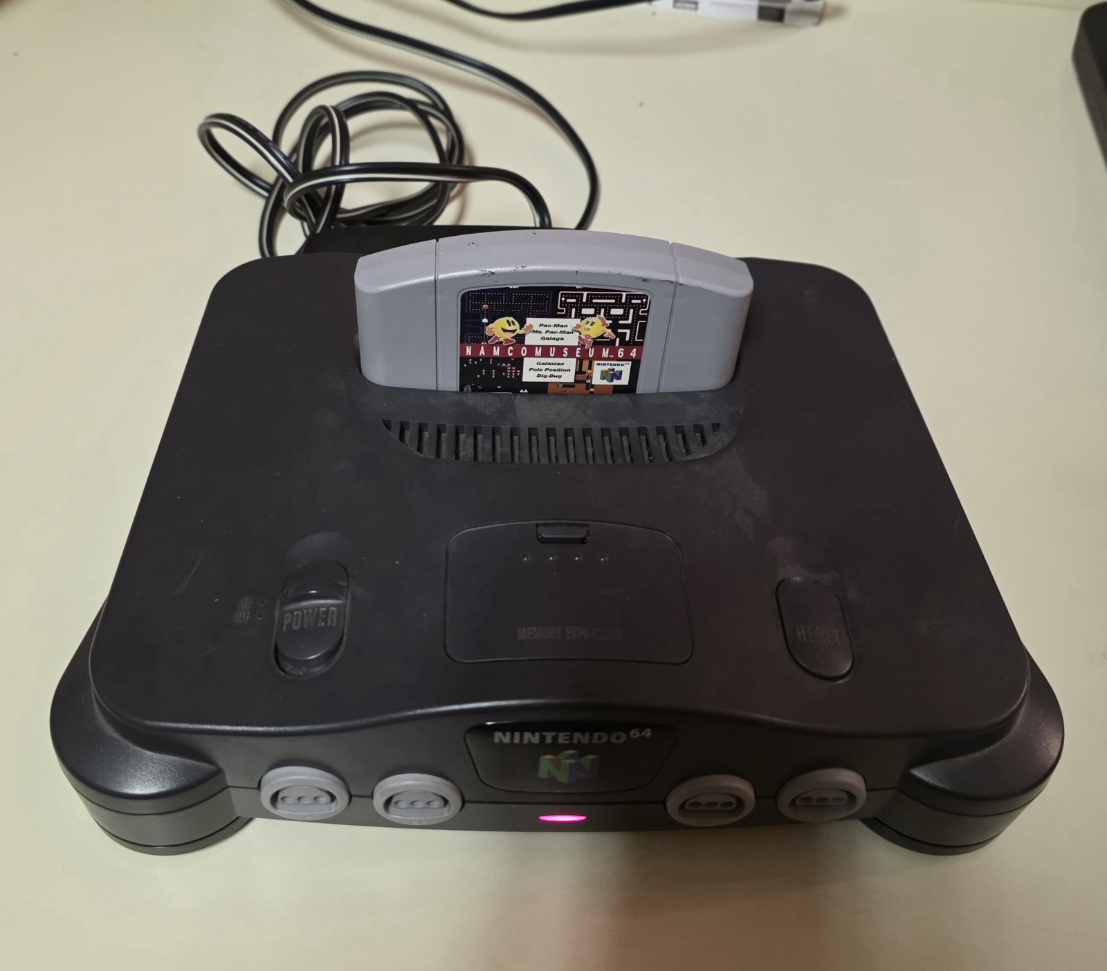 Nintendo 64 Console Bundle with Game, Controllers, Jumper Pack, A/V Cord, Manual