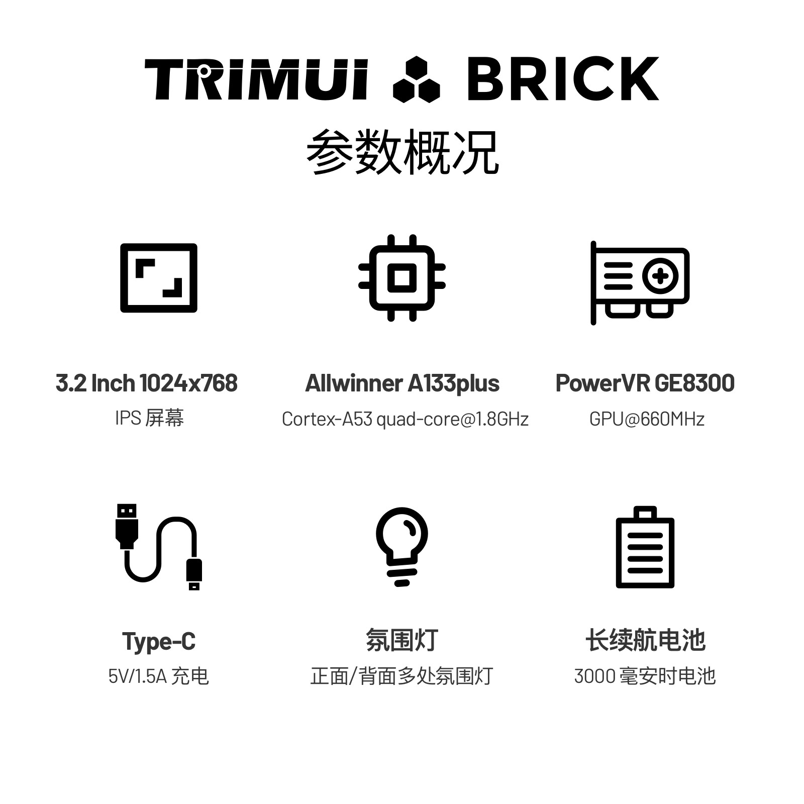 TRIMUI BRICK Vertical-oriented Handheld Device