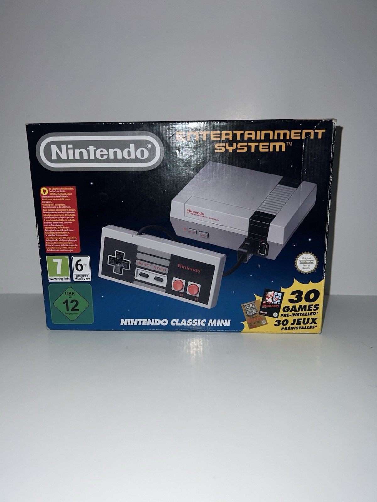 Nintendo NES Mini Classic Edition Console with 30 built-in Games Plus Extras
