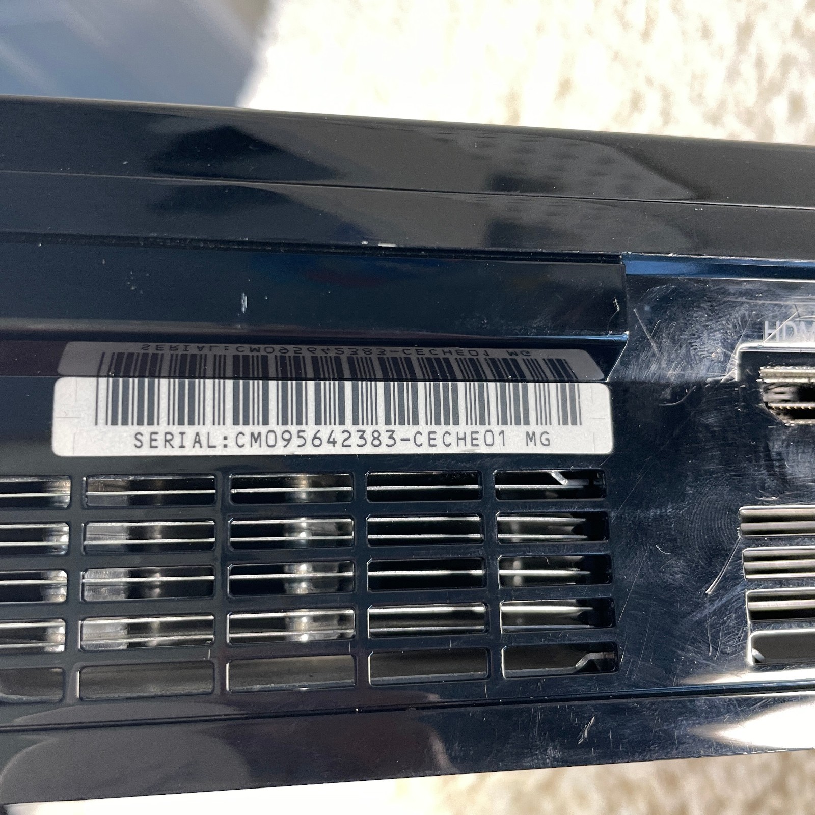 Sony PlayStation 3 PS3 FAT Console Backwards Compatible CECHE01 FOR PARTS