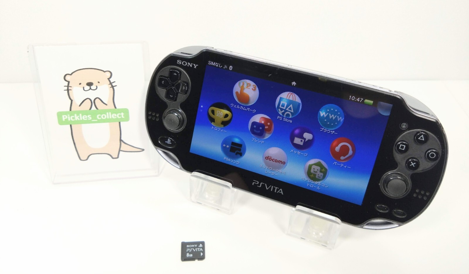 PS Vita Crystal Black PCH 1100 w/8GB FW3.01 Wi-Fi PSV Tested Sony 0505B