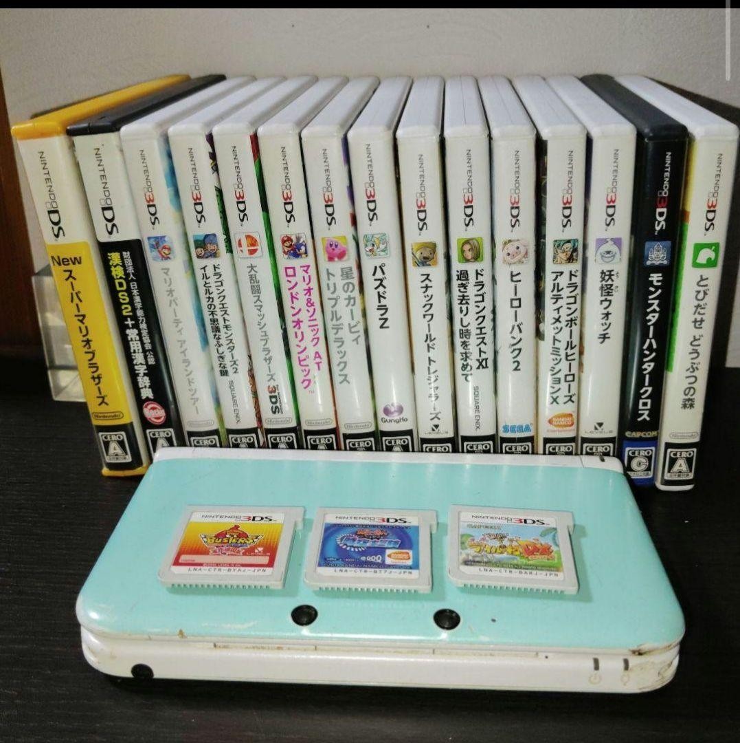 3DS/2DS/DS 3Dsll Turquoise Blue Cassette Bulk Sale Japan