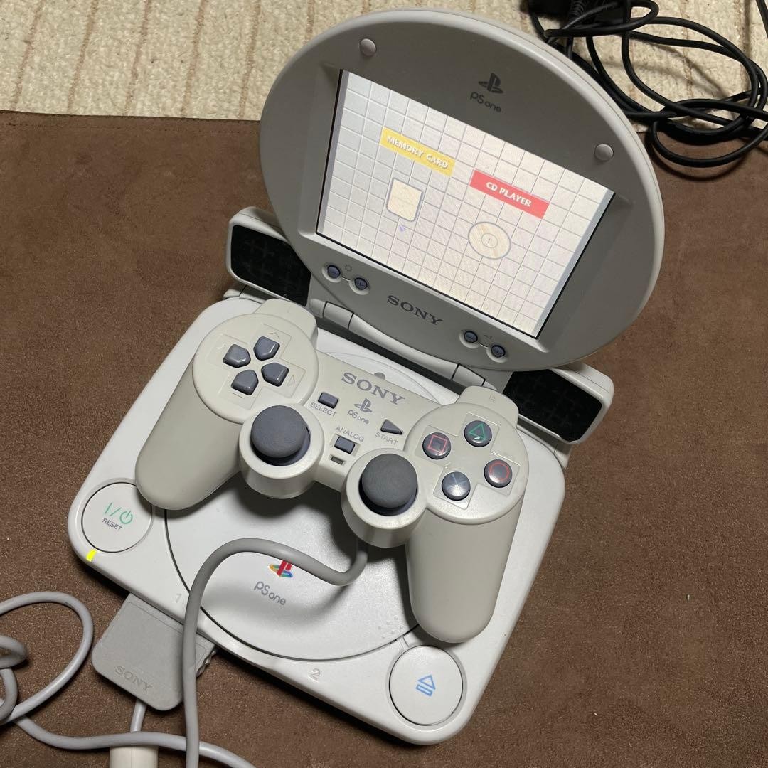 Sony PS One Combo PS1 Console SCPH-100 with LCD Monitor SCPH-130 Tested
