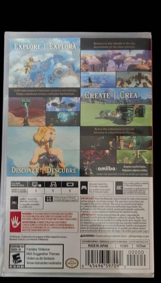 NEW Nintendo Switch OLED Zelda Tears of the Kingdom Edition + Sealed Zelda TOTK