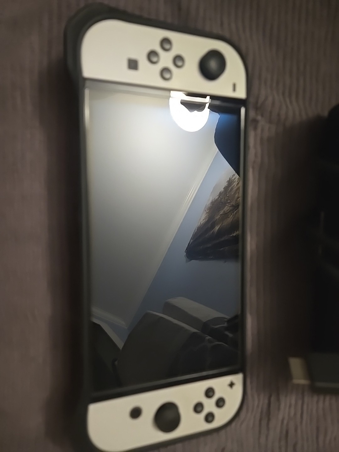 Nintendo Swith OLED (White) W/ Spigen Case Bundle