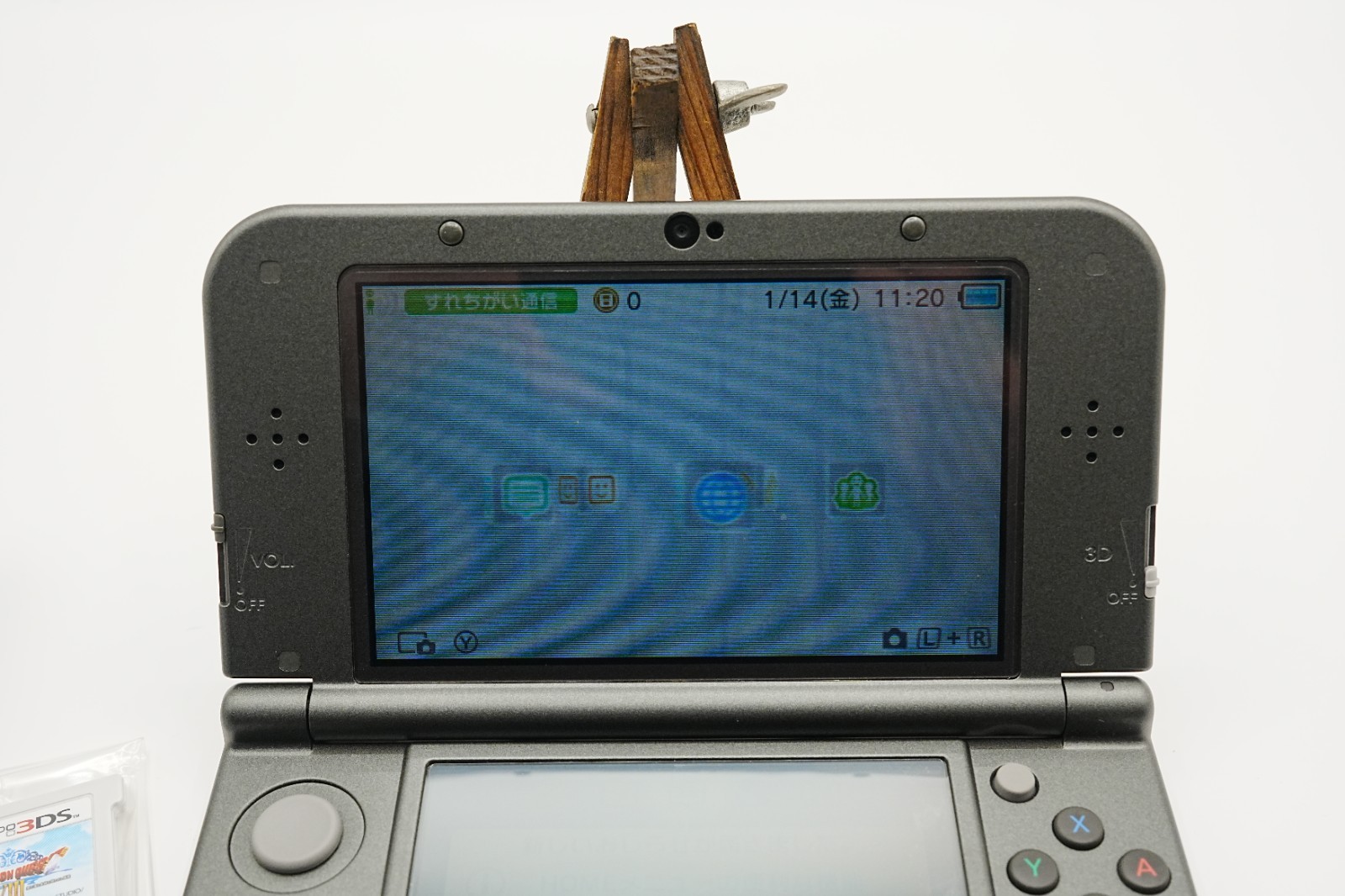 Nintendo New 3DS LL Metallic Black Console Dragon Quest VIII AC Adapter JP