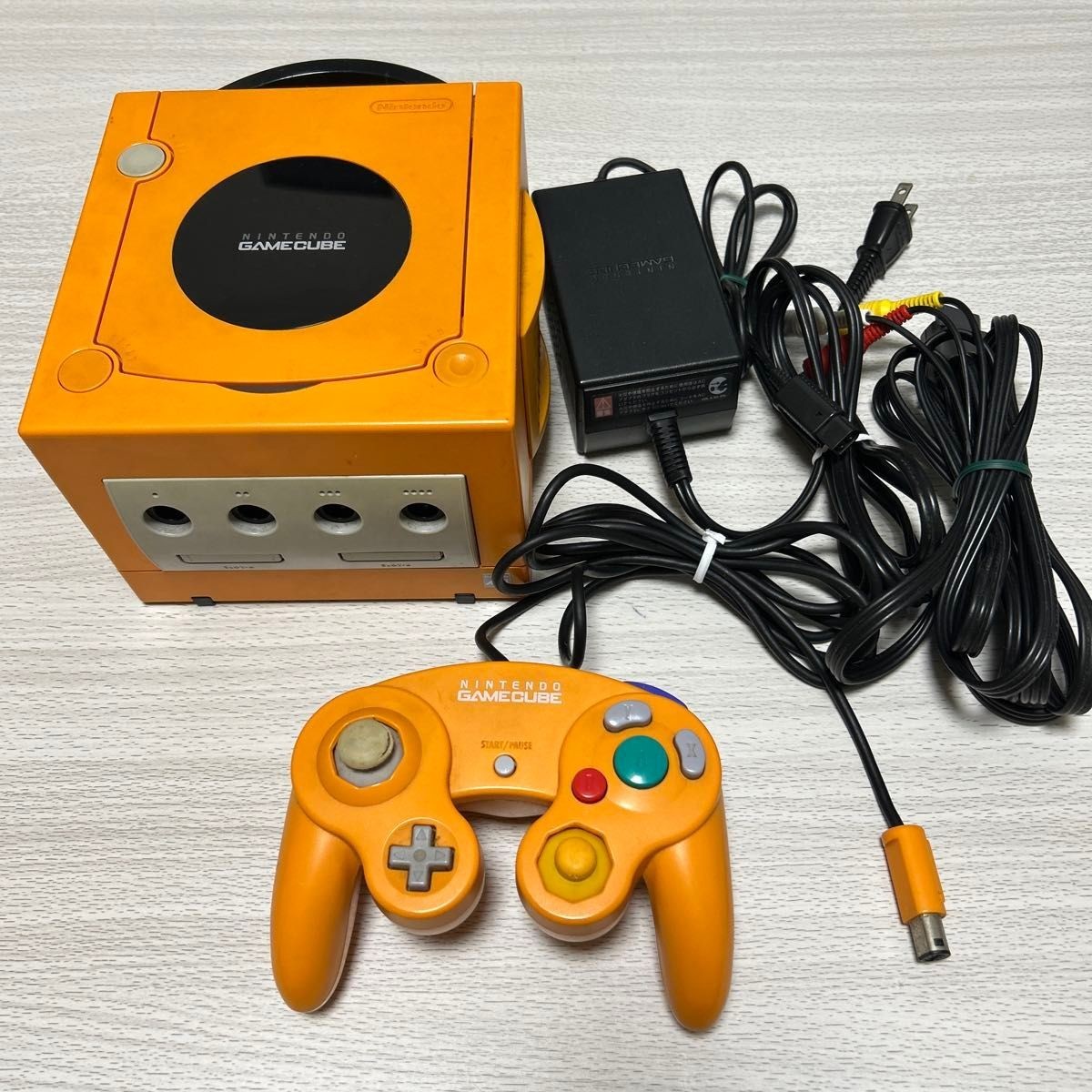 Nintendo GameCube Console Orange with Controller Japan Model