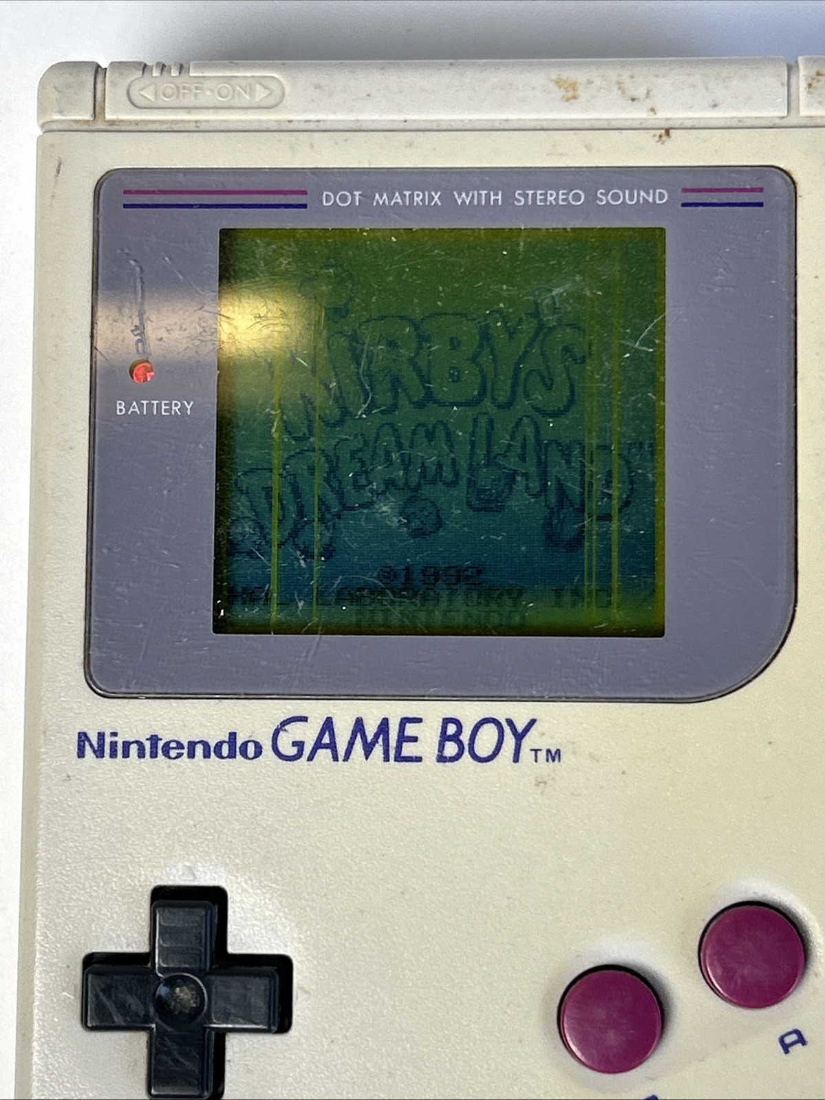 Nintendo Game Boy DMG-01 Handheld System Gray Lines In Screen Read!