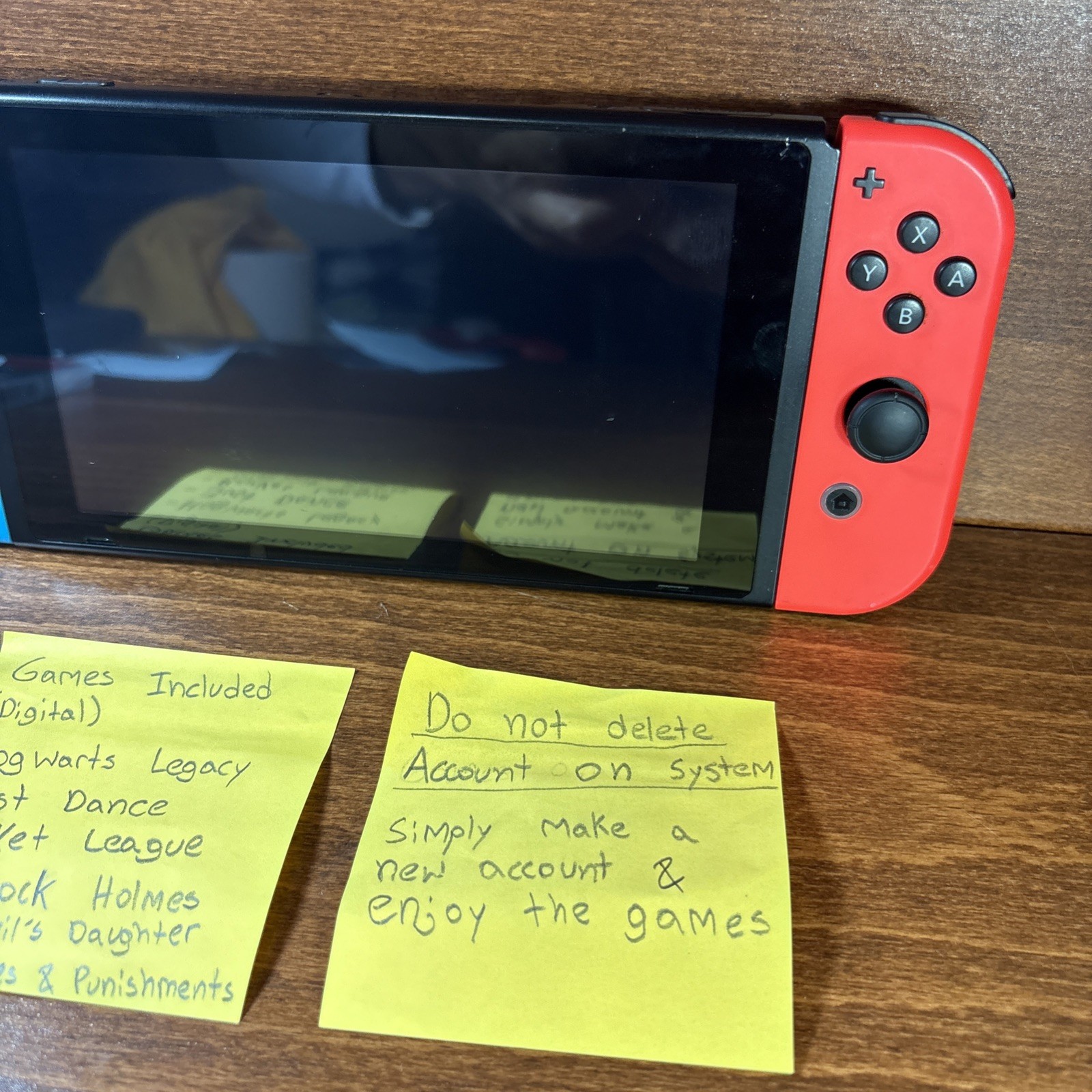 Nintendo Switch 32GB Handheld Console – Neon Red/Neon Blue – Works Perfectly