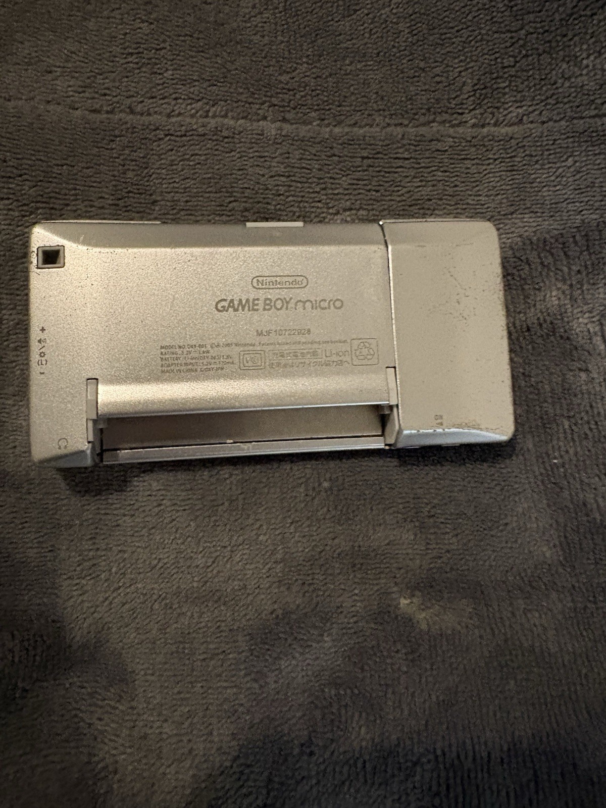 Nintendo Game Boy Micro Black Silver w/ Charger |