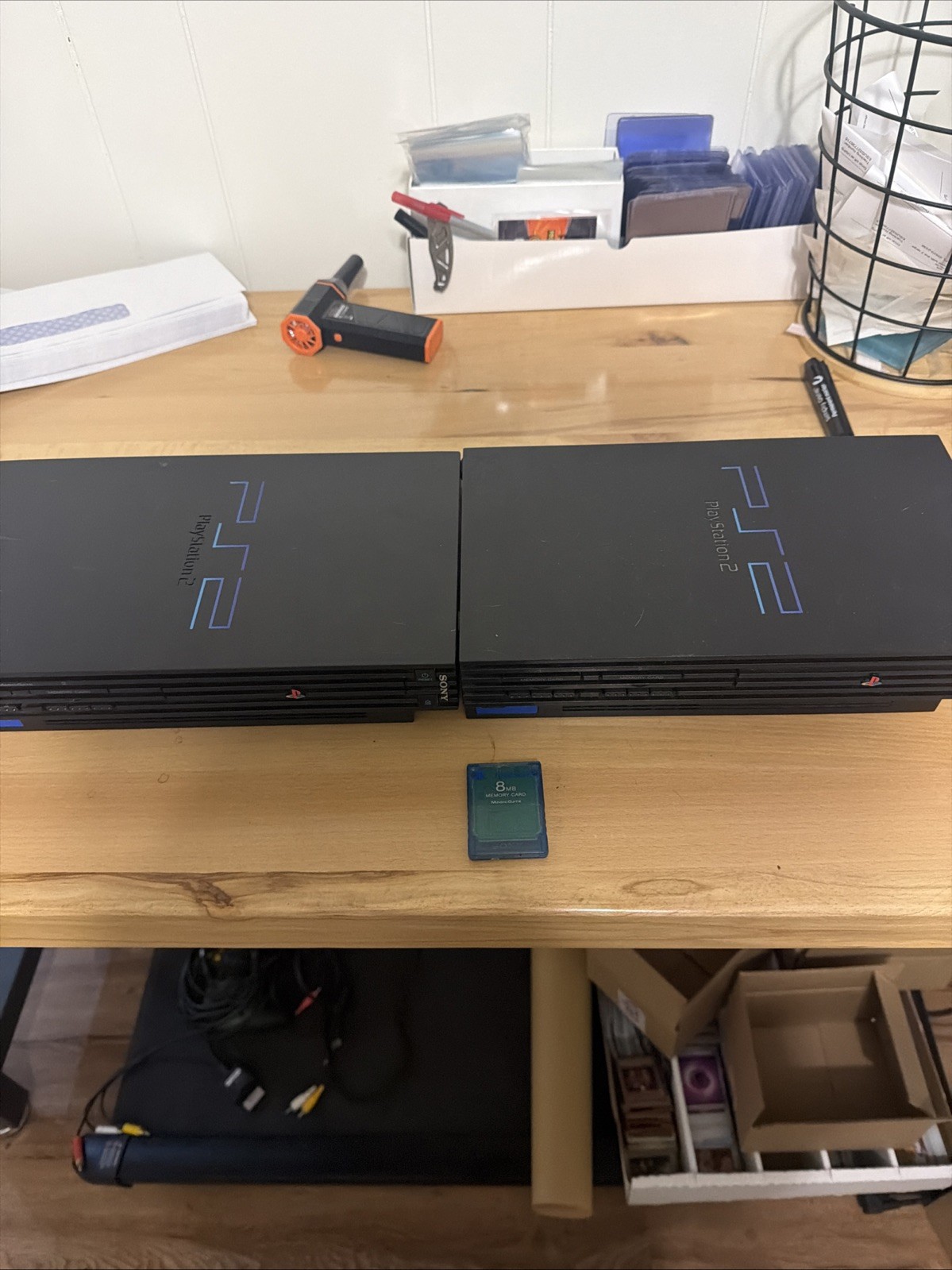 Sony PlayStation 2 Console! 2 Consoles That Turn On! Both Disc Trays Work
