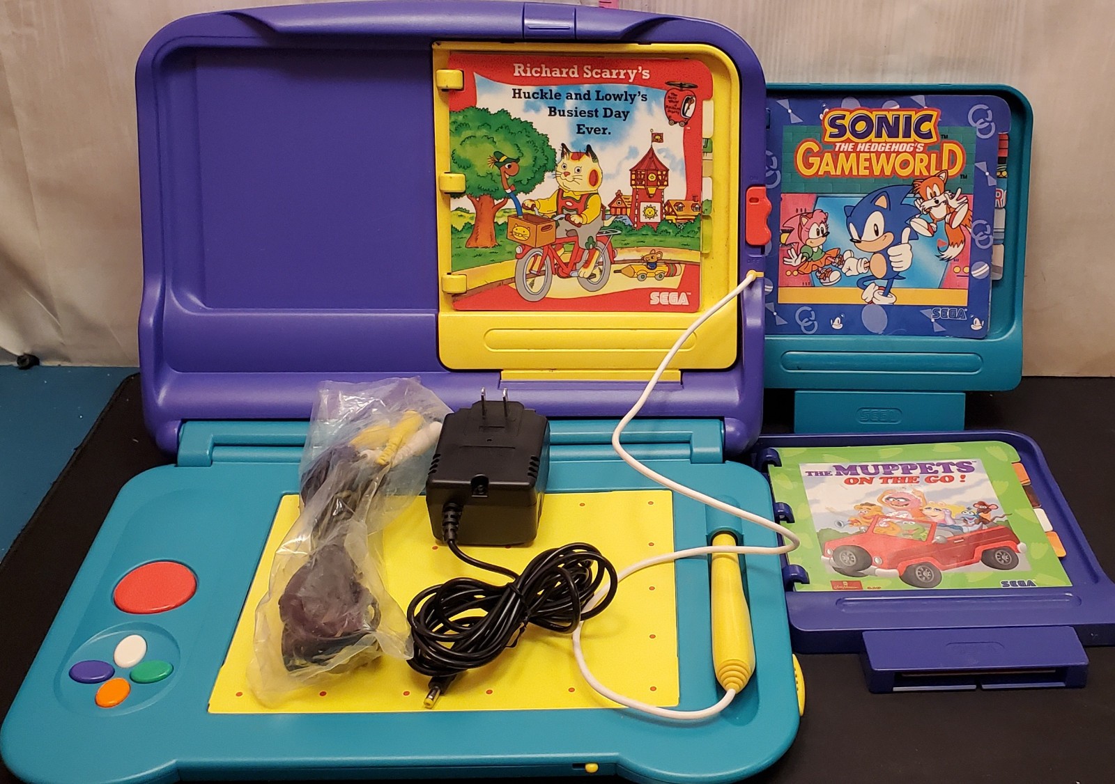 Sega Pico MK49325 Kids Learning Console system with 3 Games