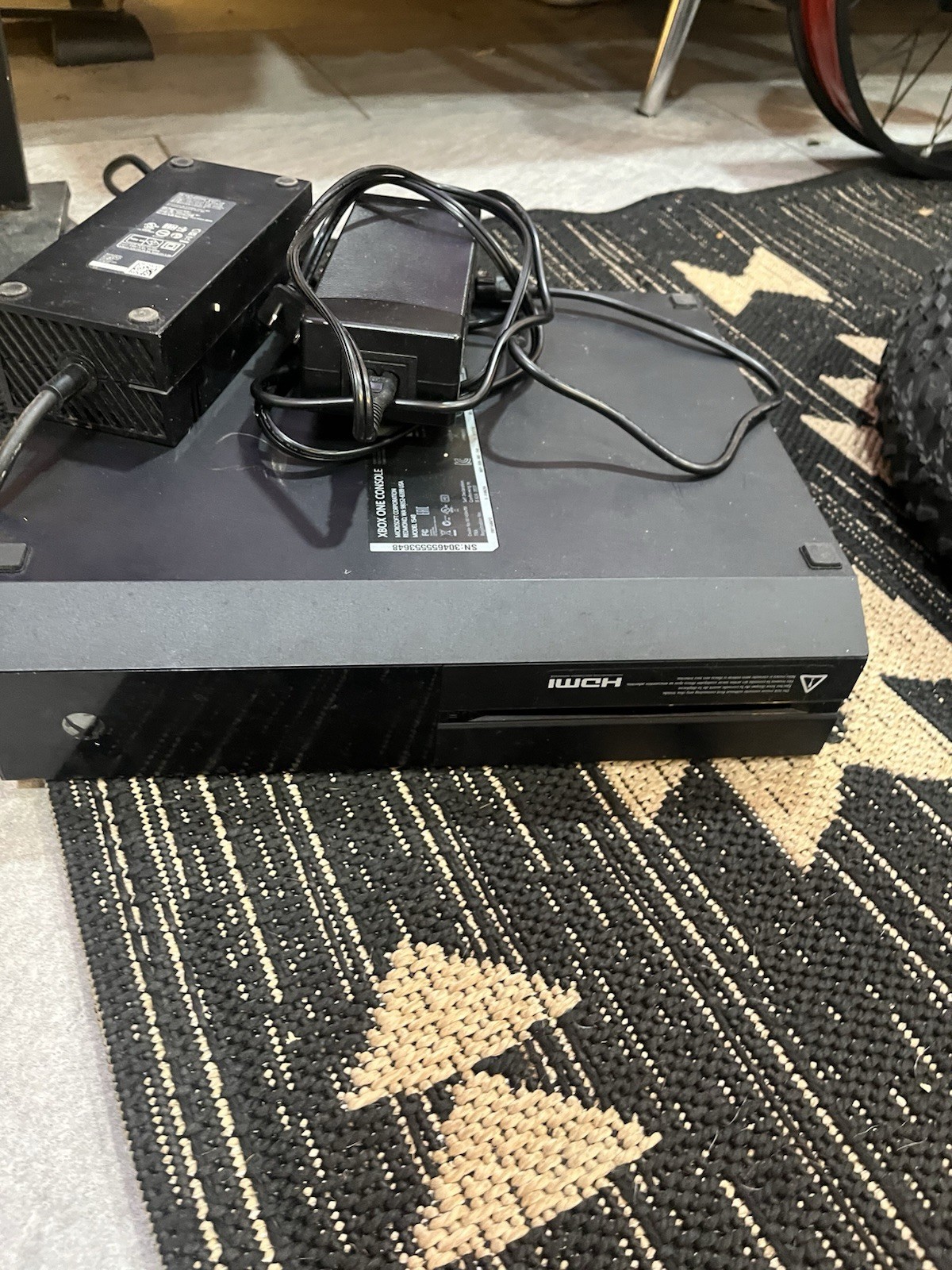 Microsoft Xbox One Black Video Game Console with Controller