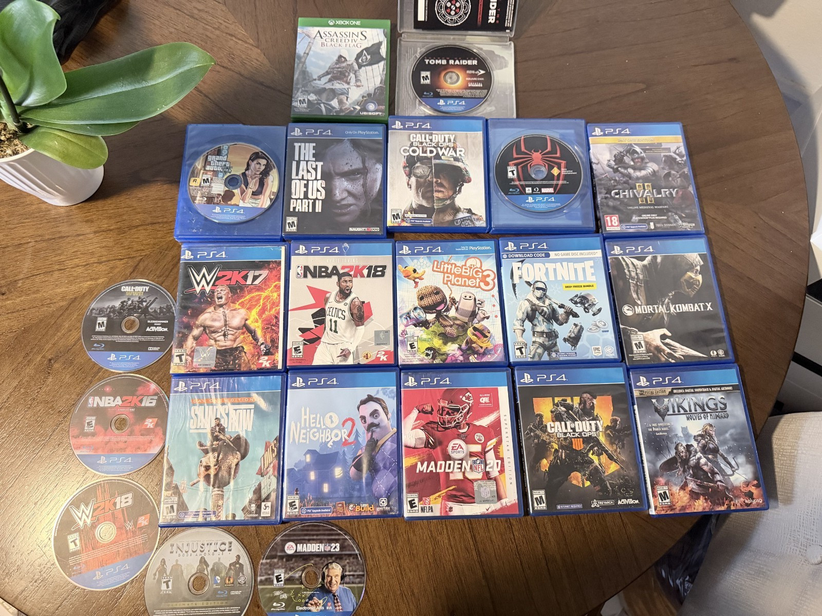 PS4 Slim + 20 Games + PS5/Xbox/PS3 Games Bundle – Huge Lot