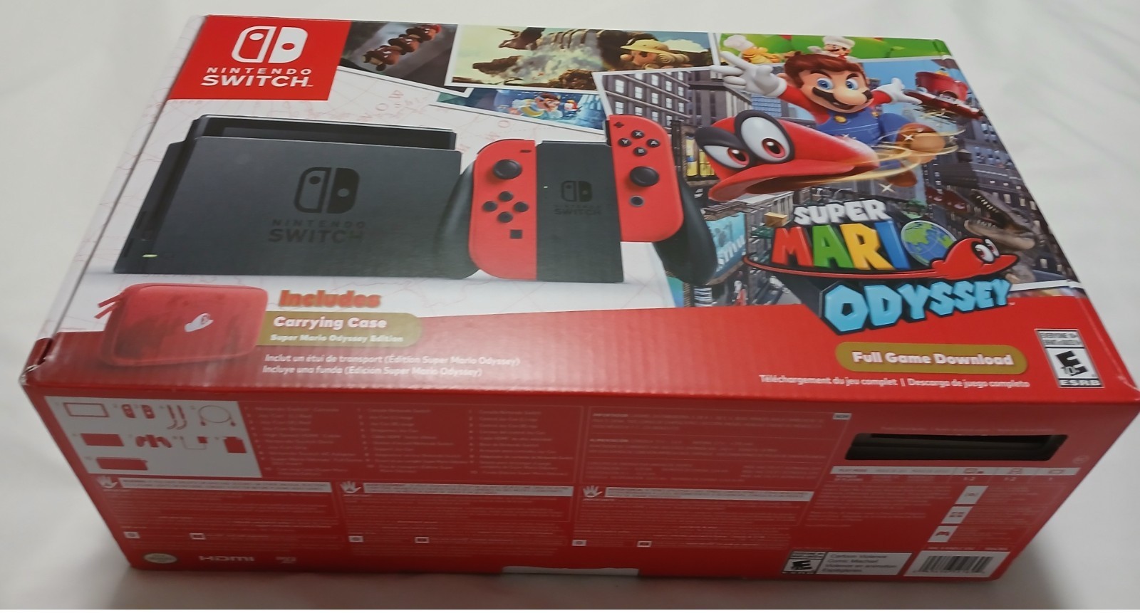 Nintendo Switch Super Mario Odyssey Edition (with Red Joy-Cons) 32GB Red Console