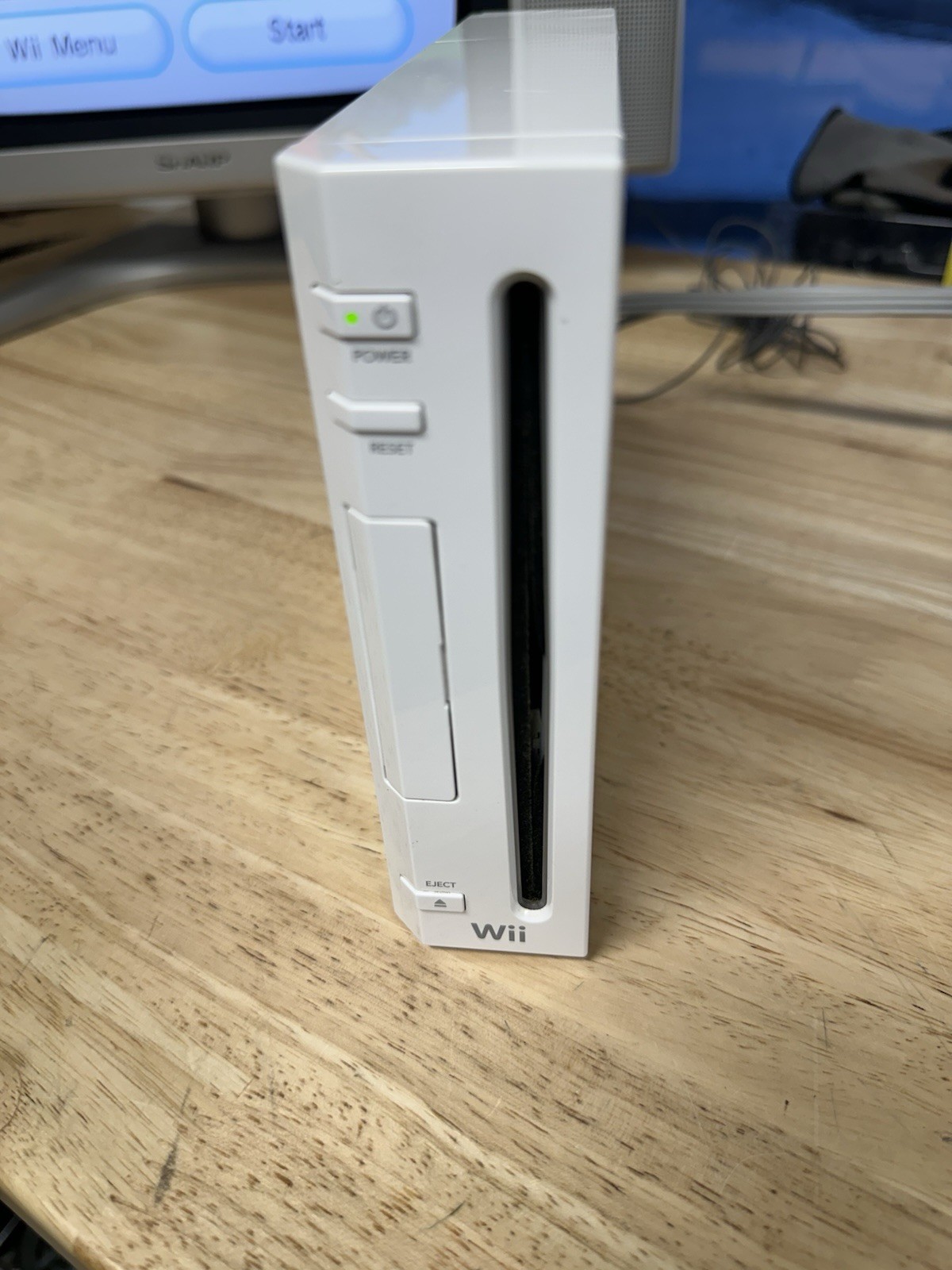 Nintendo Wii Console RVL-001 Accessories 1 Remote Cables White GameCube Ports