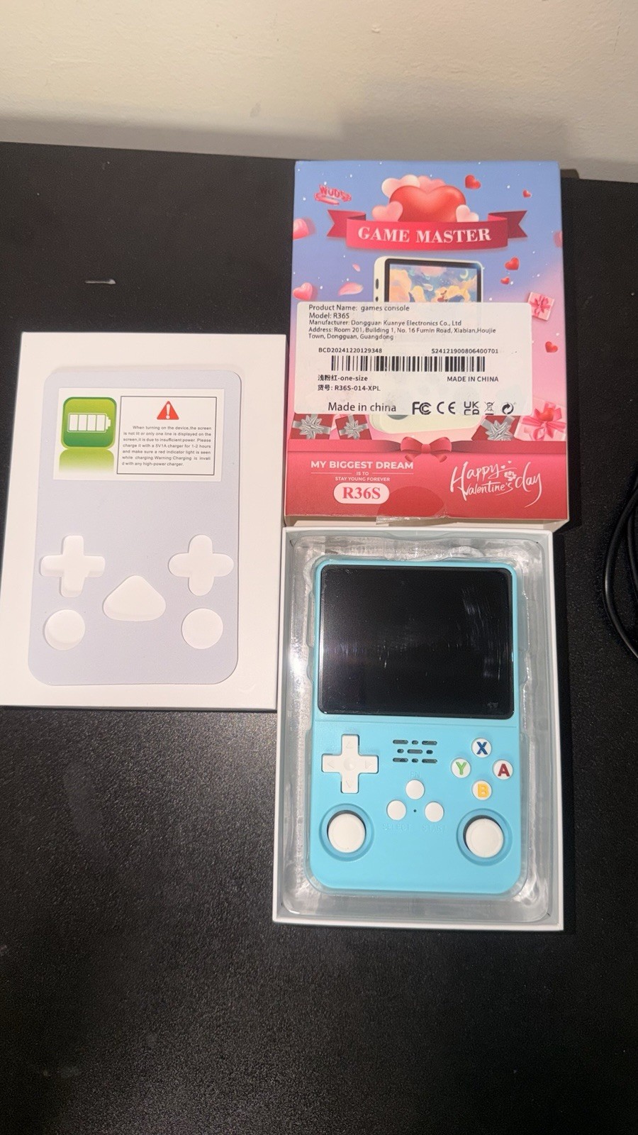 Game Master R36S Retro Handheld Video Game Console Blue