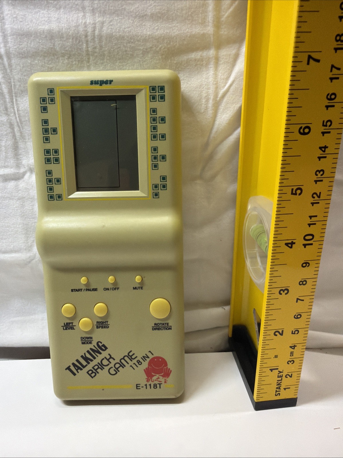 Talk Brick Game E-118T Super Handheld Console – For Parts or Repair Non-Working