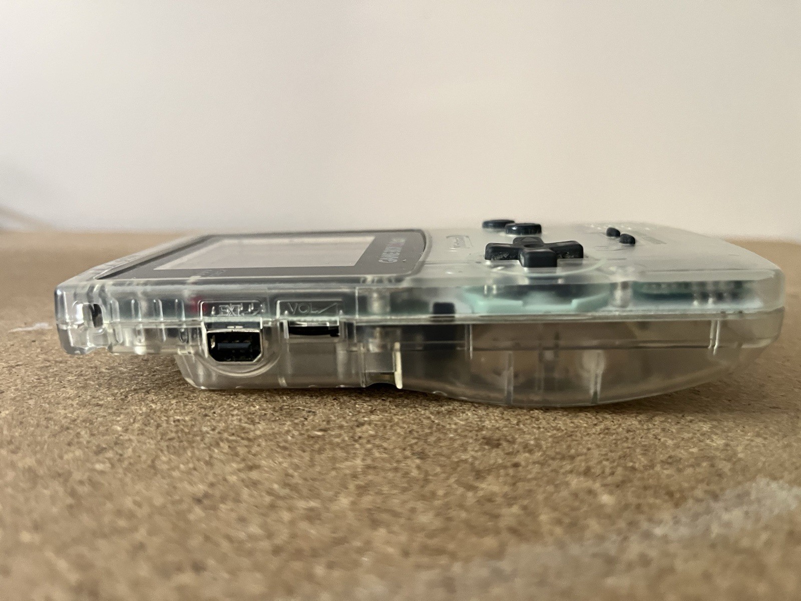 Nintendo Game Boy Color Clear Console with Games & Super Mario Pouch Bundle