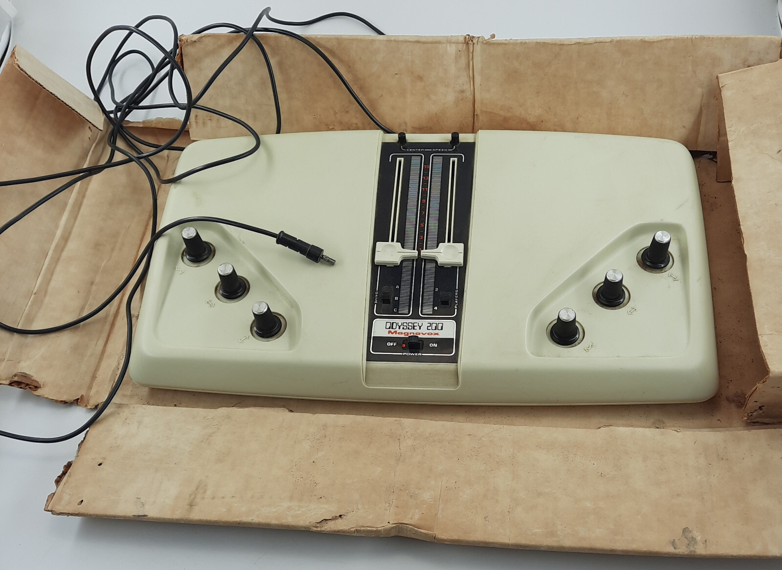 Magnavox Odyssey 200 Video Game 1975 Console, Inspection Card, Half Box