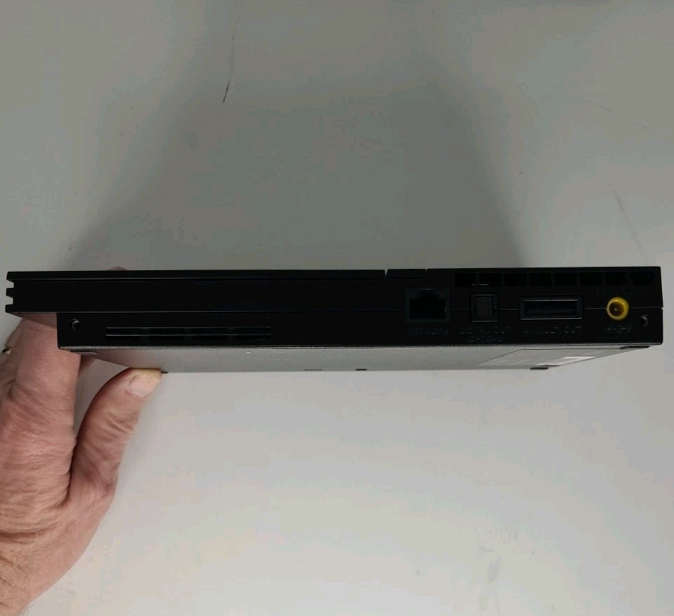 Sony PlayStation2 Slim Console w/Cords 1 Control Syphon Filter Dark Mirror Works