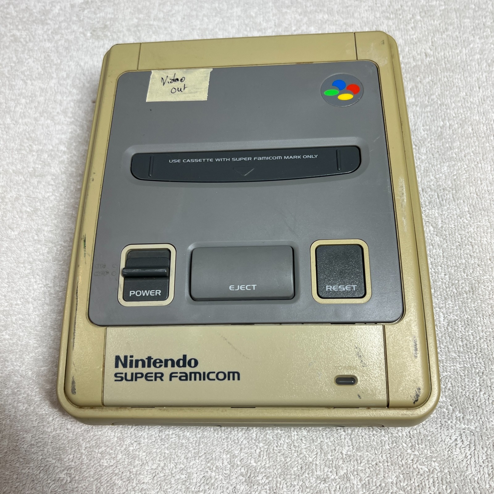 Nintendo Super Famicom Japanese Console FOR PARTS Repair Broken No Cords