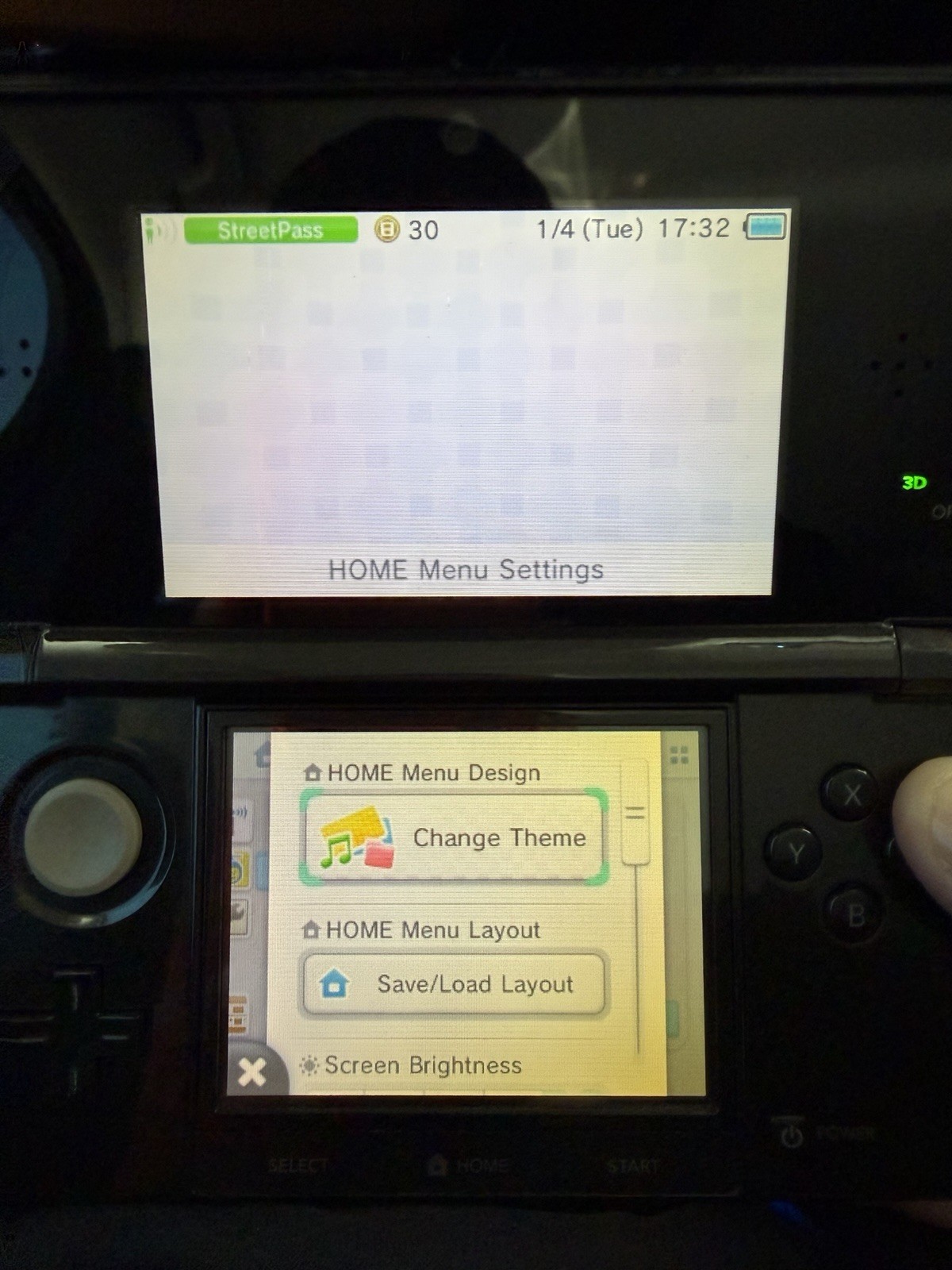 Nintendo 3DS Cosmo Black Handheld Console System CTR-001 CART READER NOT WORKING