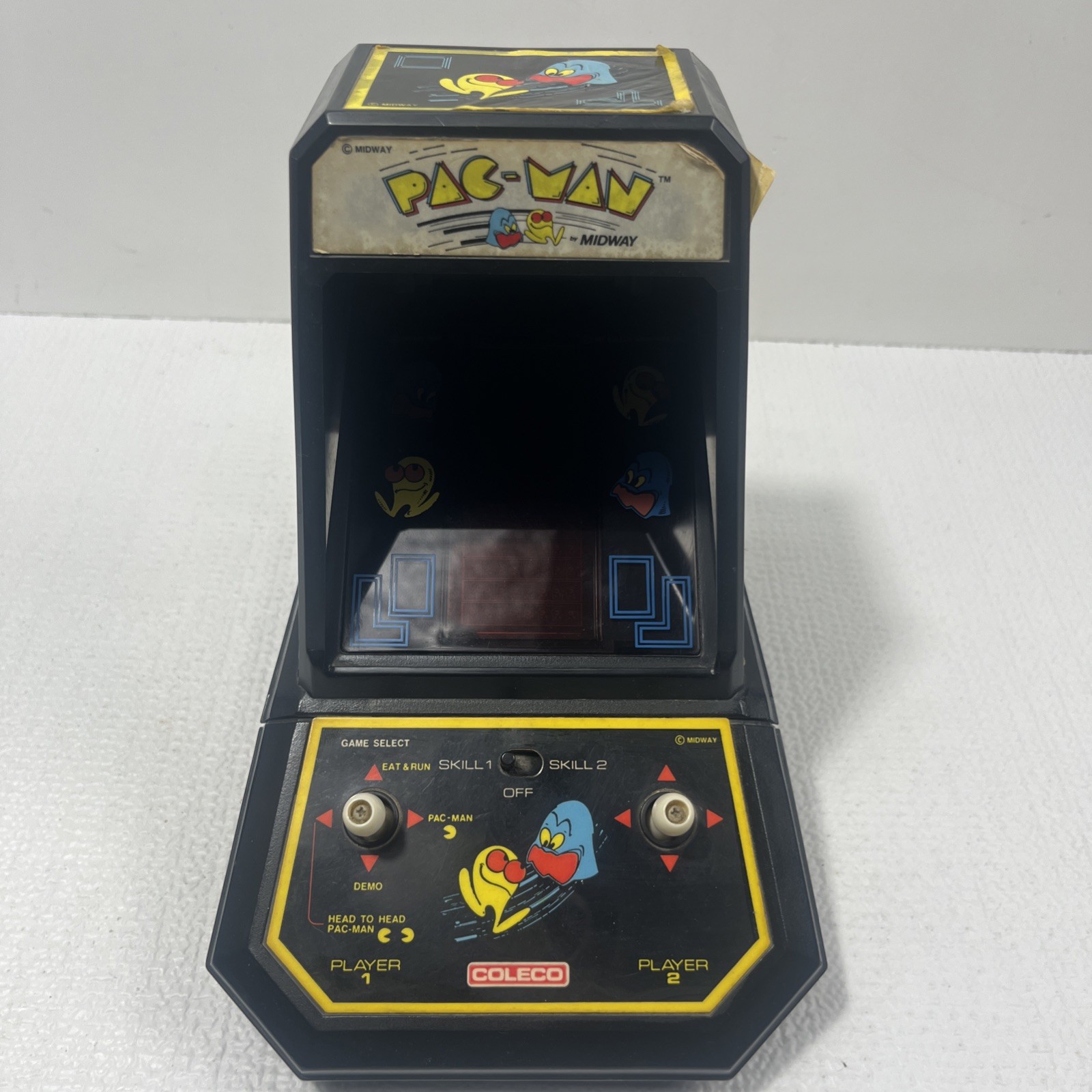 Vintage 1981 COLECO Midway PAC-MAN Tabletop Mini Arcade Works