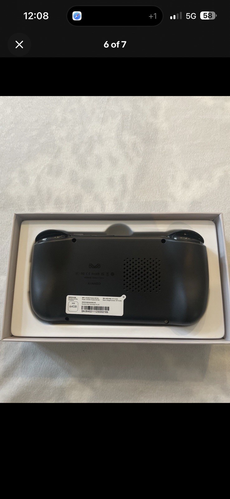 AYANEO Pocket AIR Mini 4.2″ Android Gaming Handheld – 3GB 64GB – Black