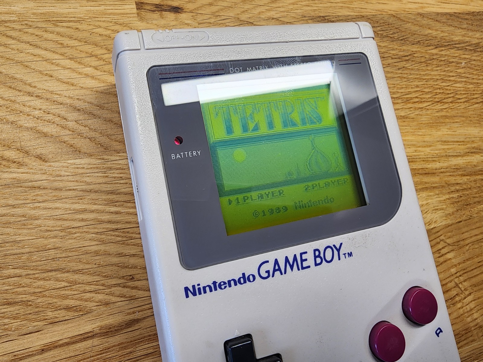 Original Nintendo Game Boy DMG Handheld Authentic RESTORED + Glass Screen & Game