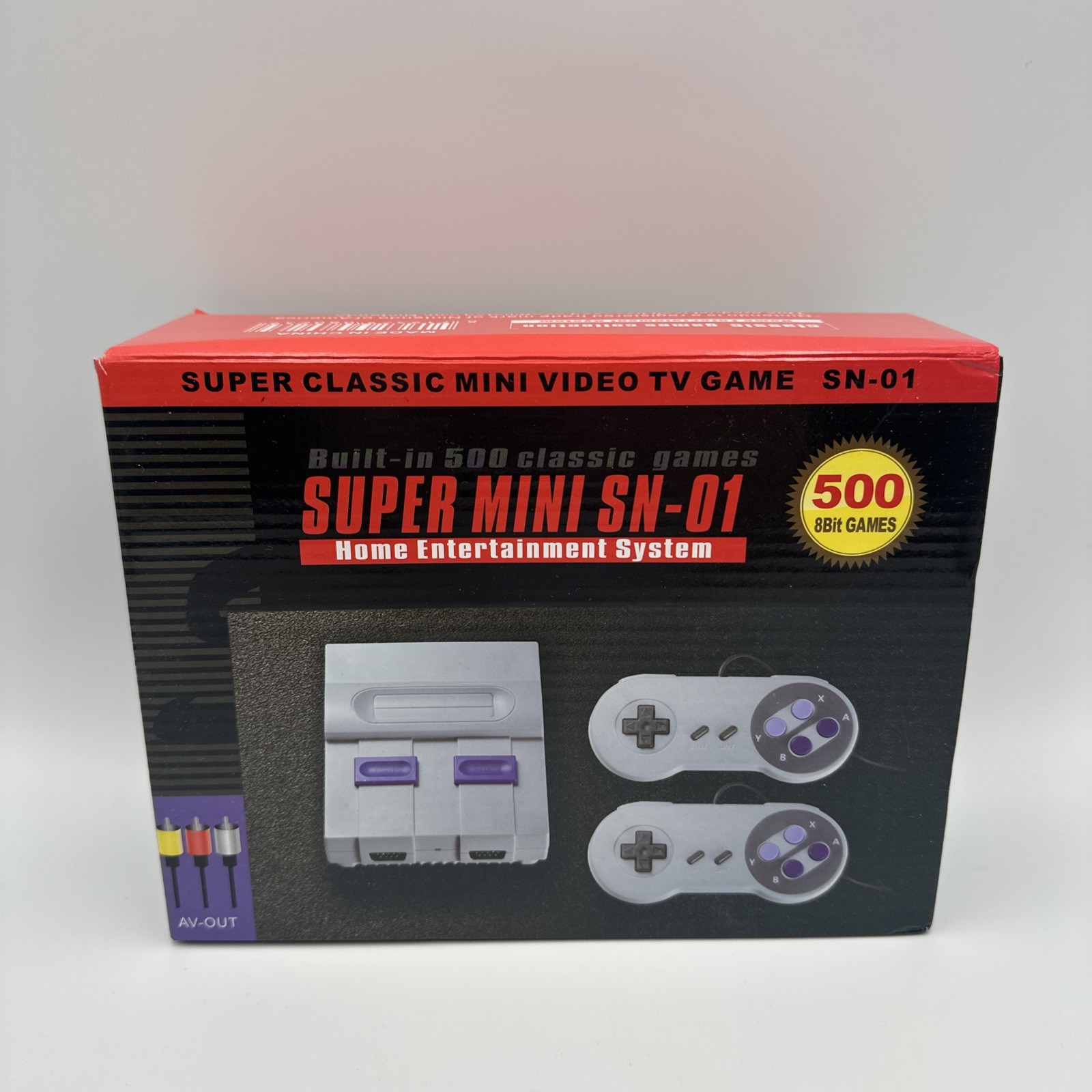 Super Mini SN-01 Classic Video Game Console Built-in 500 games, Two Players NEW!