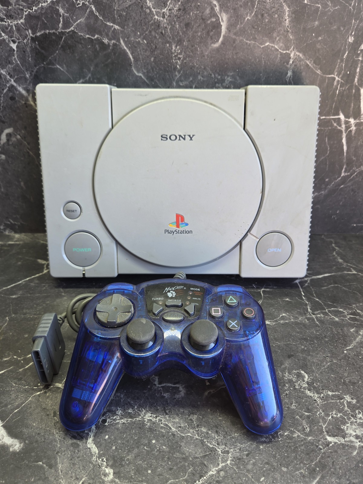 Sony PlayStation 1 PS1 Console SCPH-1001 Gray w/ 1 Controller