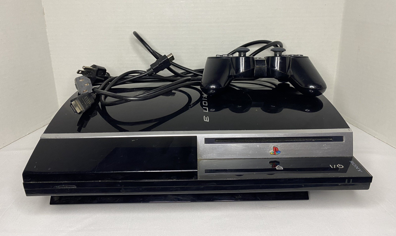 Sony PlayStation 3 100GB Console bundle – Black (CECHK01) – Tested/works