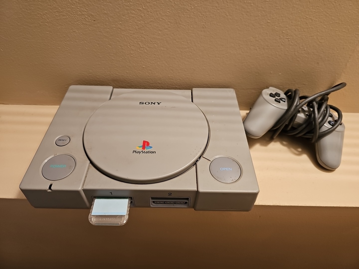 Original Sony Playstation PS1 Console Controller cables and memory card KIT