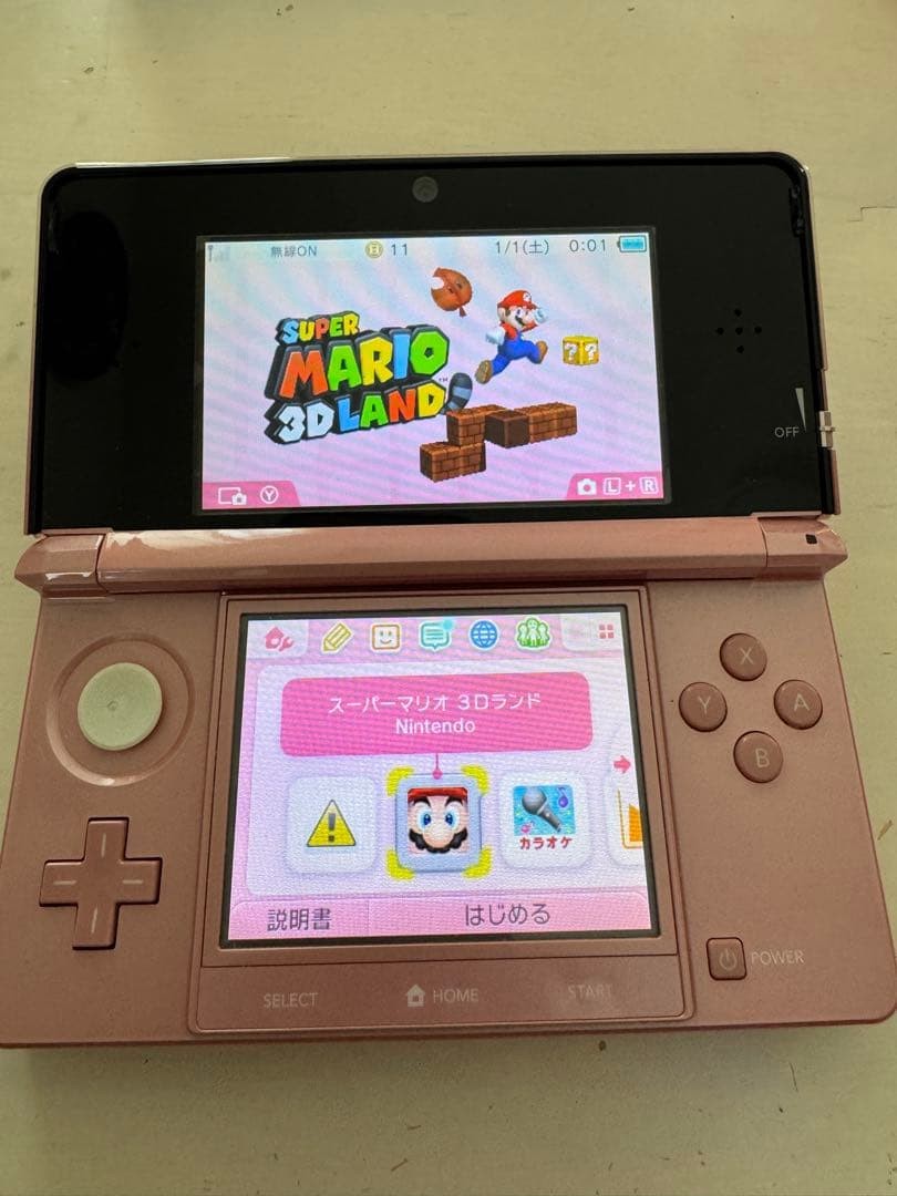 3DS/2DS/DS Nintendo 3Ds Main Unit Misty Pink Operation Confirmed Cassette Japan