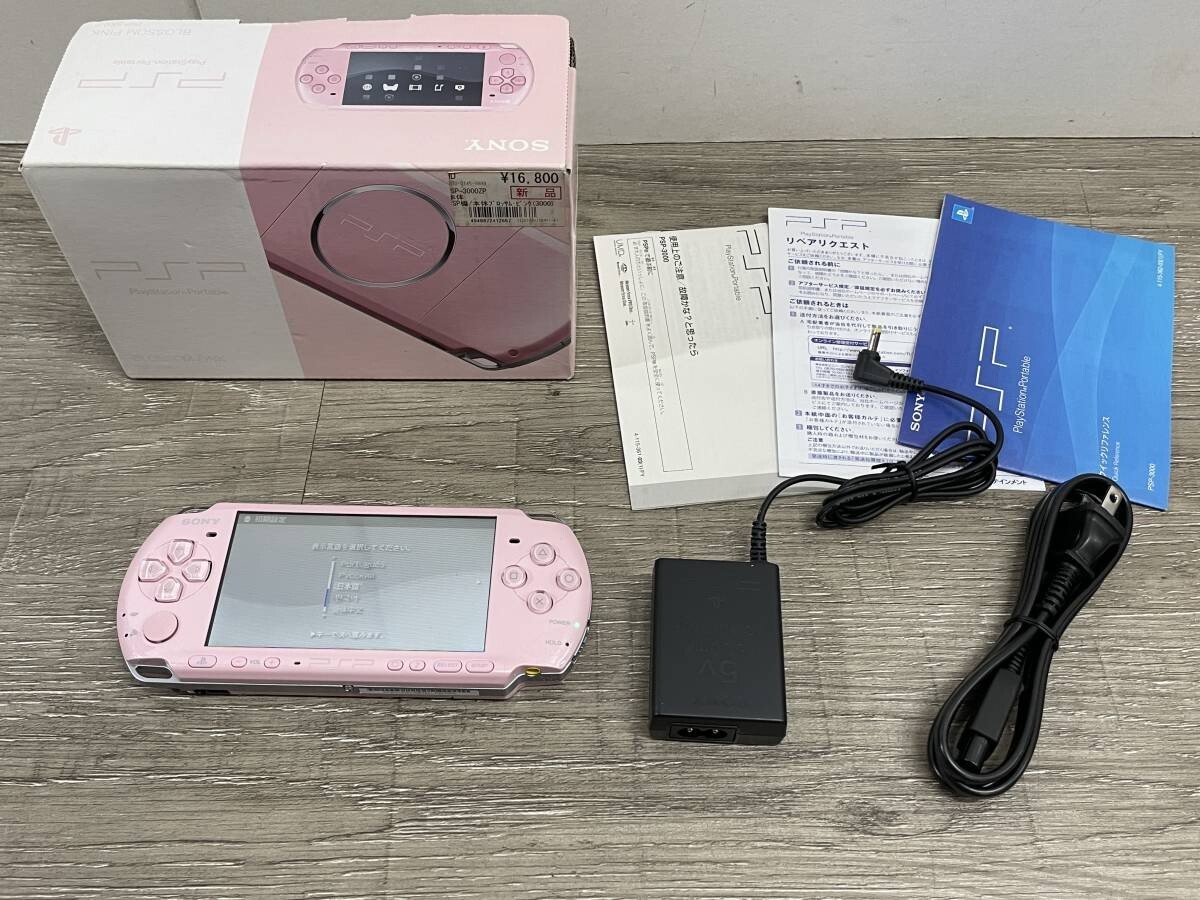 PSP Blossom Pink 3000 ZP Video Console Sony PlayStation Portable Japan JP used