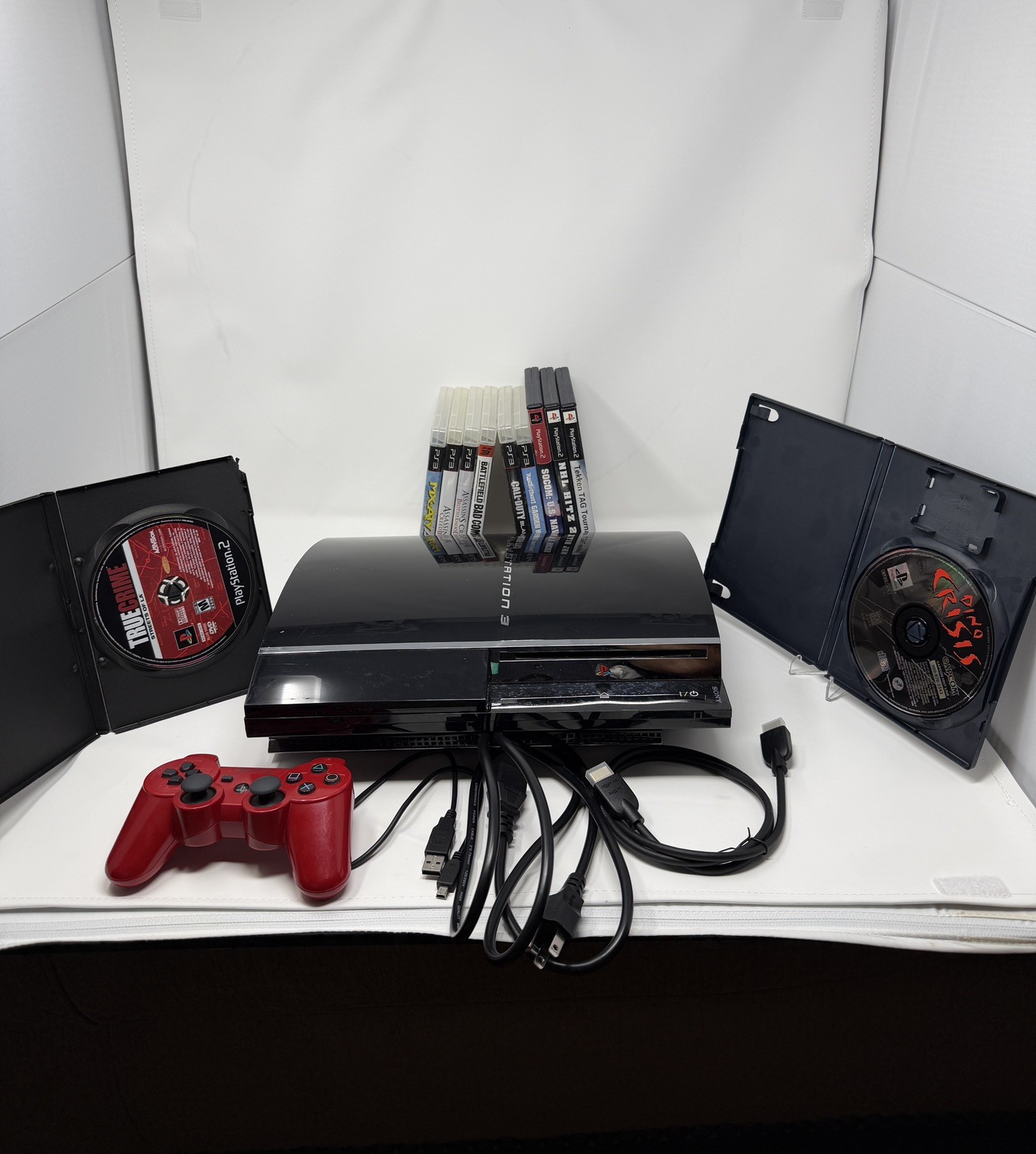 CECHE01 Playstation 3 320GB Backwards Compatible- Tested with game lot