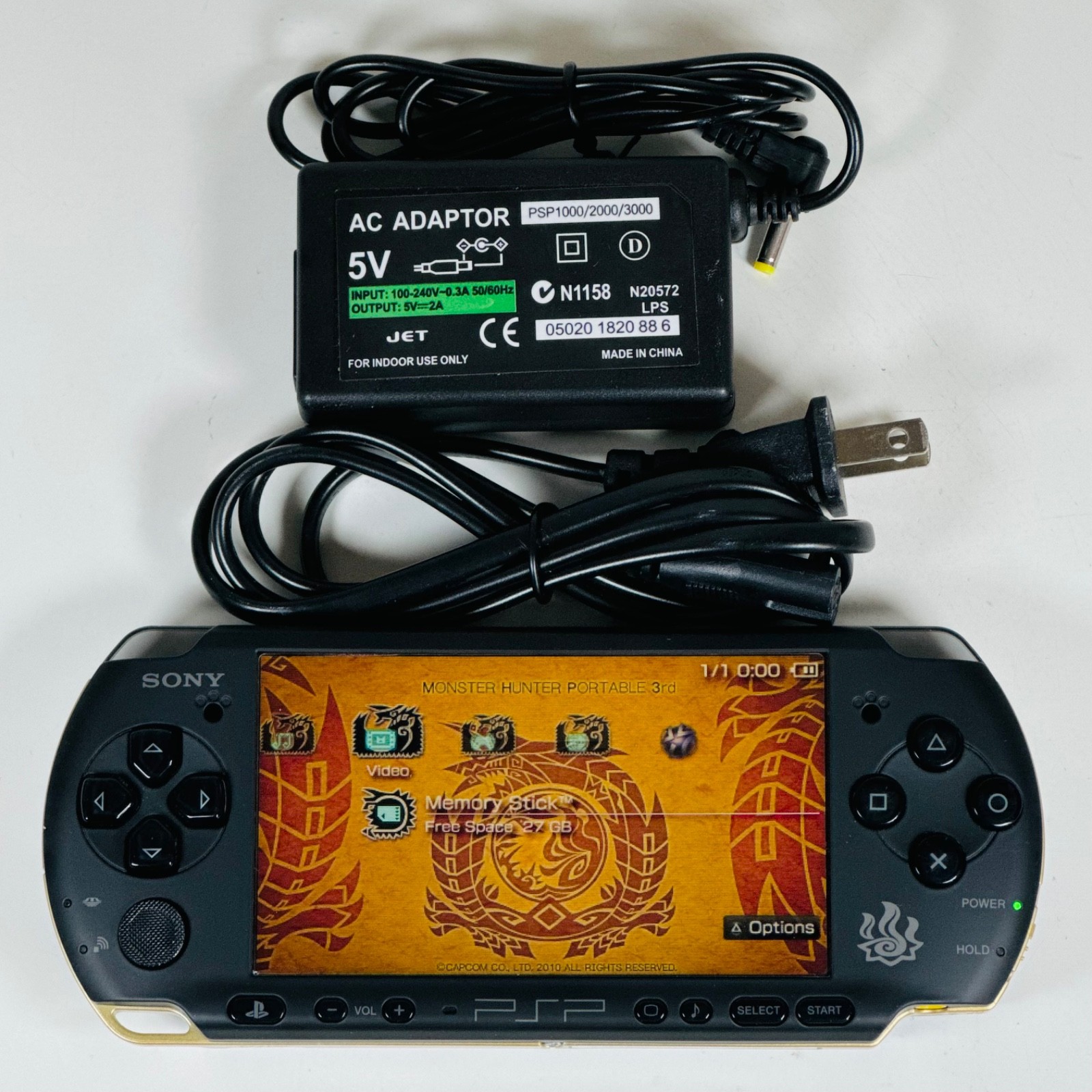 Sony PSP-3000 Monster Hunter Console (Black) *ARK4 CIPL* 32GB – USA Seller