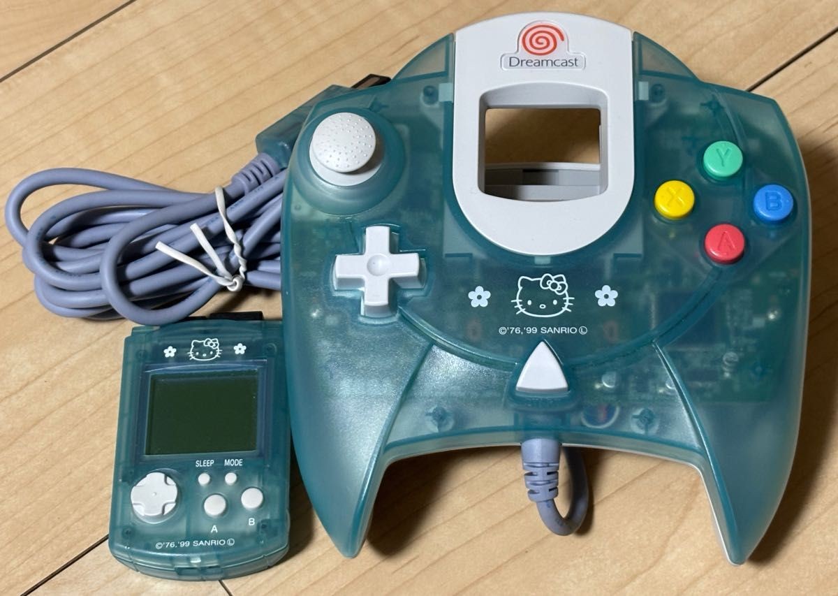 Sega Dreamcast DC Console HELLO KITTY Ver Clear Blue HKT-3000 Tested