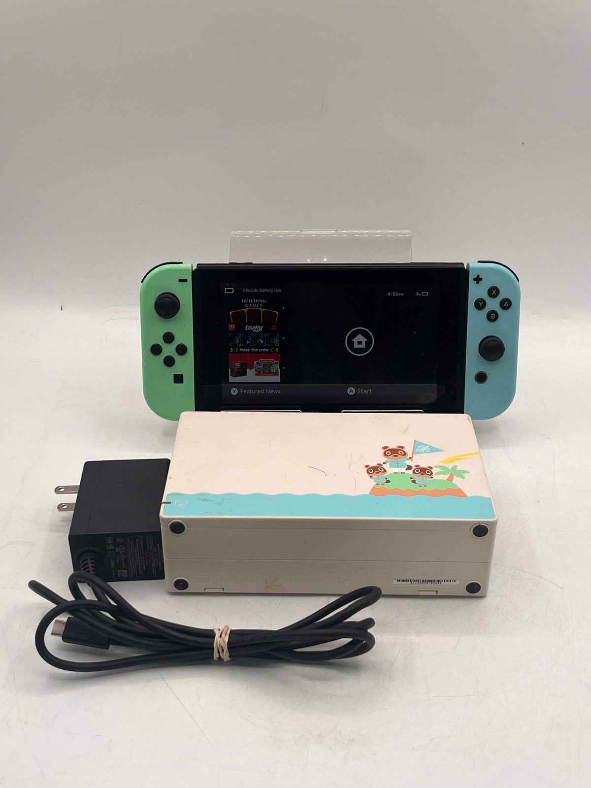 Nintendo Switch Animal Crossing Edition HAC-001 32GB Console w/ Accessories