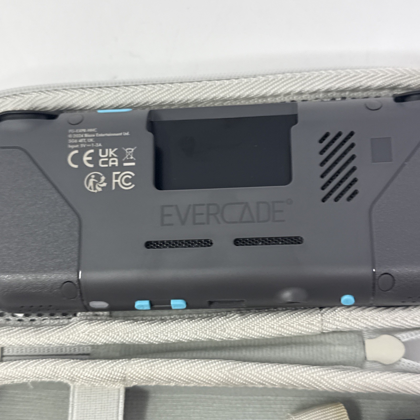 Blaze Evercade EXP Handheld Console – Gray + Case + USB-C – Tested Working